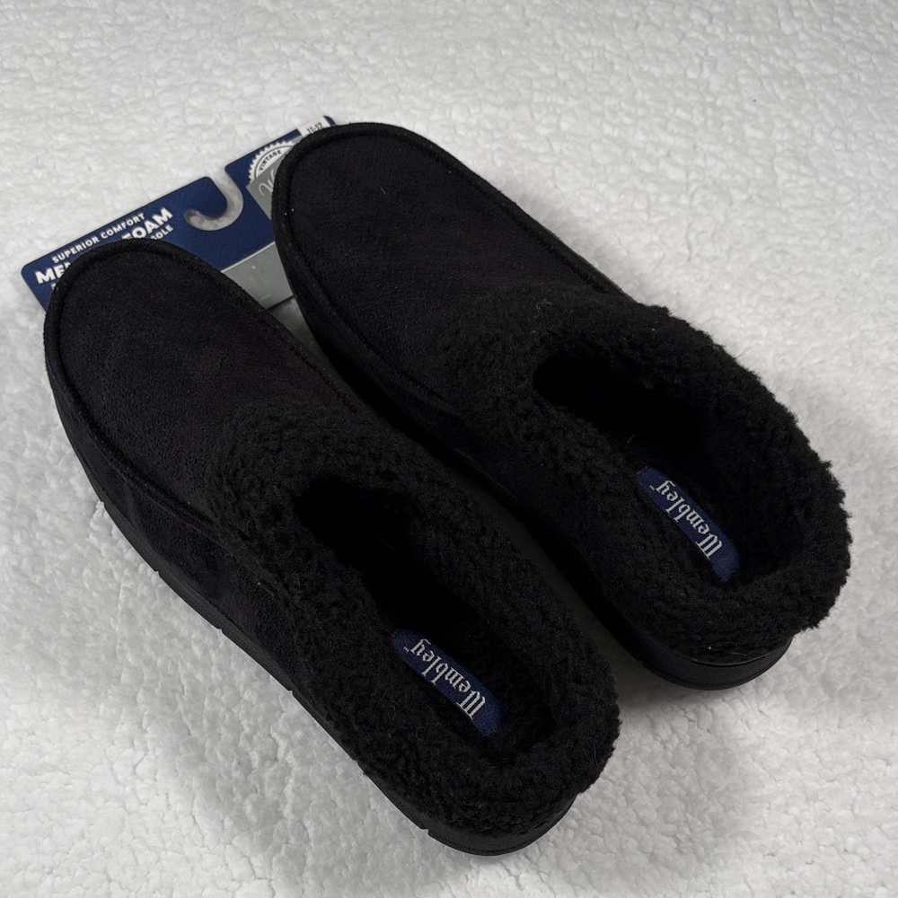 Wembley Men’s Memory Foam Slippers Size XL (11-12) NWT